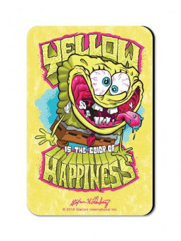 Yellow Is The Color Of Happiness - SpongeBob SquarePants Official Fridge Magnet