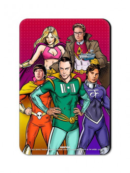 Superhero Gang - The Big Bang Theory Official Fridge Magnet