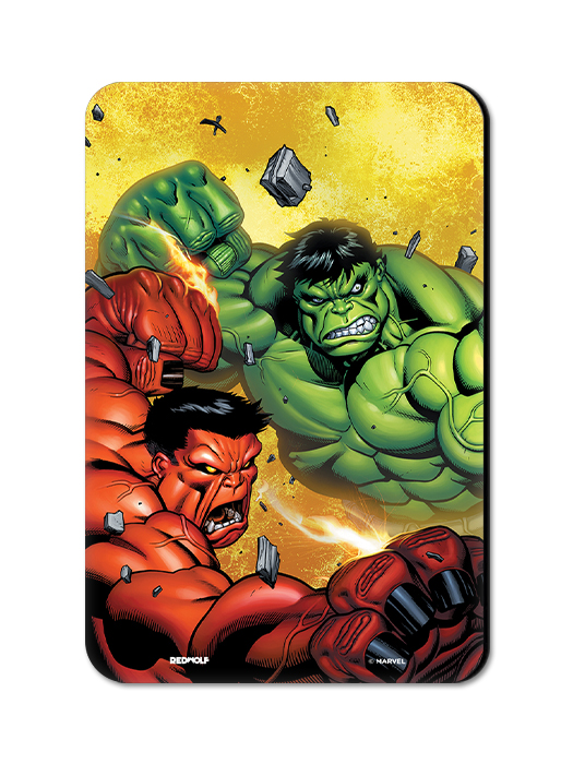 The Incredible Hulk Vs Red Hulk - Marvel Official Fridge Magnet