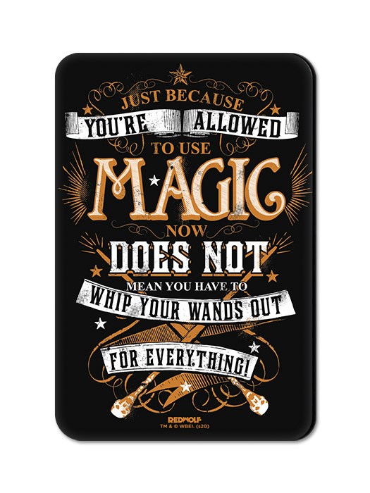 To Use Magic - Harry Potter Official Fridge Magnet