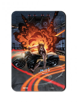 Wolverine Bike Slide - Marvel Official Fridge Magnet