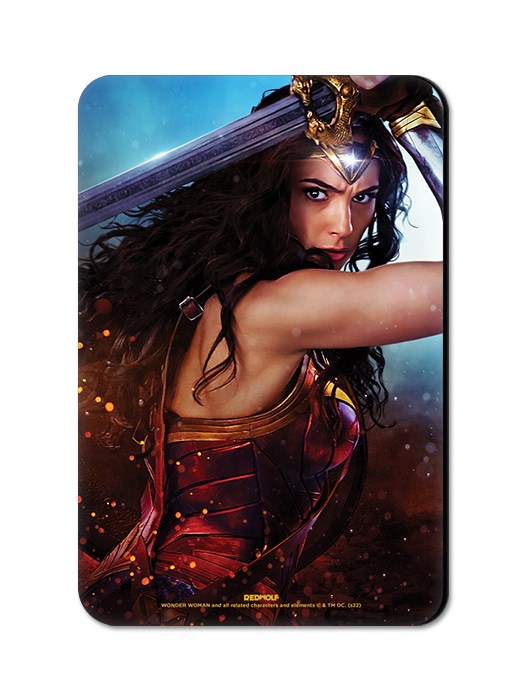Wonder Woman In Action - Wonder Woman Official Fridge Magnet