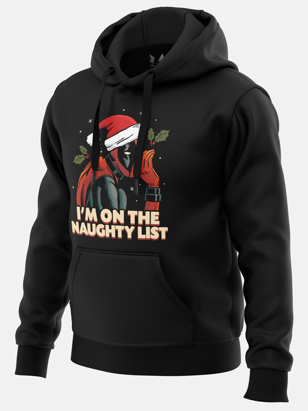 I'm On The Naughty List - Marvel Official Hoodie
