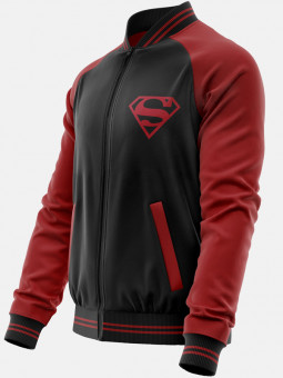 Black Superman Logo - Superman Official Jacket