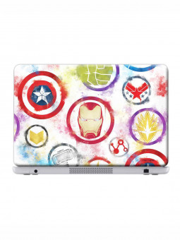 Avengers Icons Graffiti - Marvel Official Laptop Skin