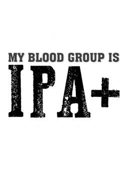 My Blood Group Is IPA+ (White) - Drifters Official T-shirt