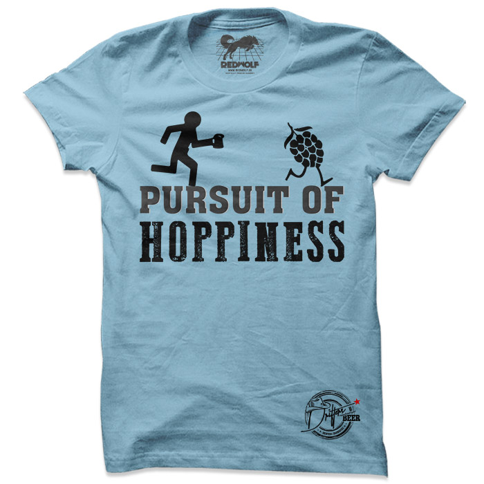 Pursuit Of Hoppiness (Sky Blue) - Drifters Official T-shirt