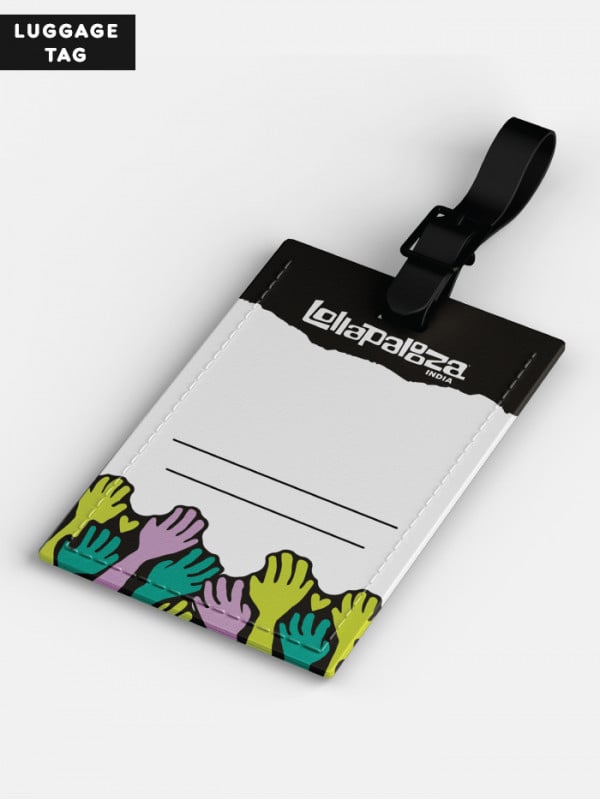 Lolla Hands - Lollapalooza India Official Luggage Tag
