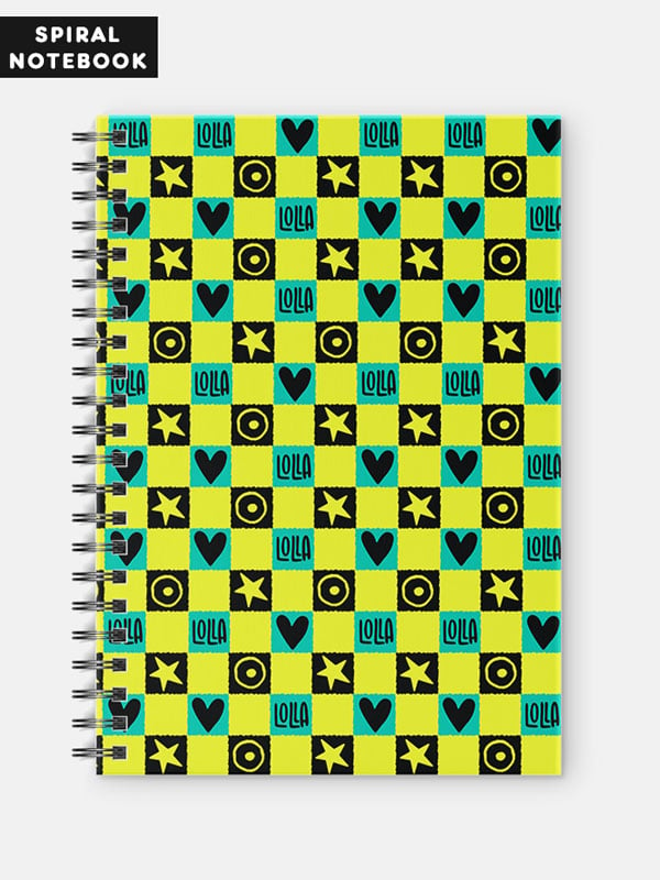 Lolla Pattern - Lollapalooza India Official Spiral Notebook