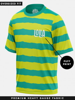Lolla Striped Tee - Lollapalooza India Official Oversized T-shirt