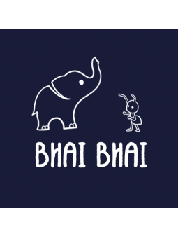 Bhai Bhai (Navy) - T-shirt