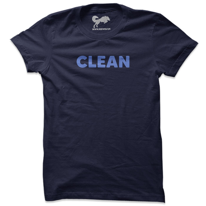 Clean (Navy) - T-shirt