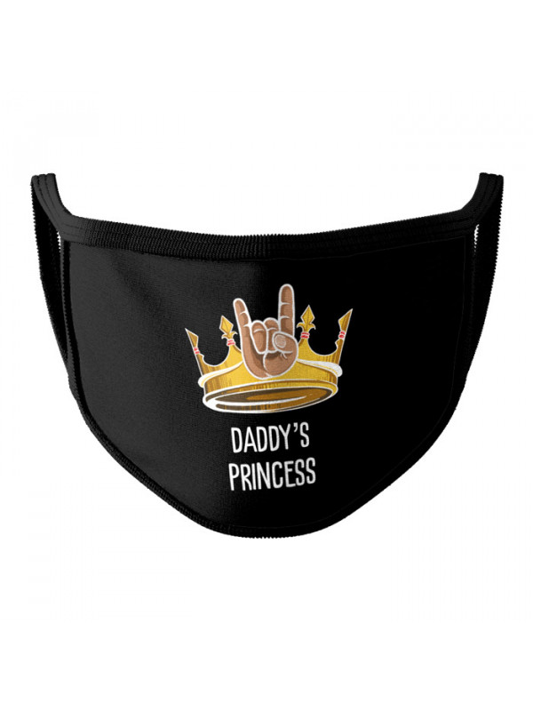 Daddy's Princess (Black) - Face Mask
