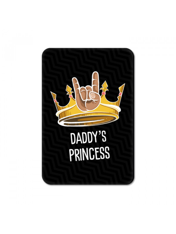 Daddy's Princess (Black) - Fridge Magnet