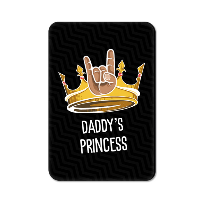 Daddy's Princess (Black) - Fridge Magnet