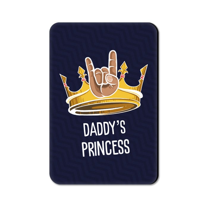 Daddy's Princess (Navy) - Fridge Magnet