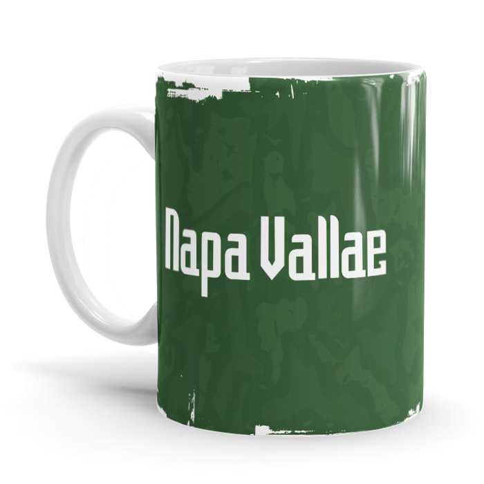 Napa Vallae (Green & White) - Coffee Mug