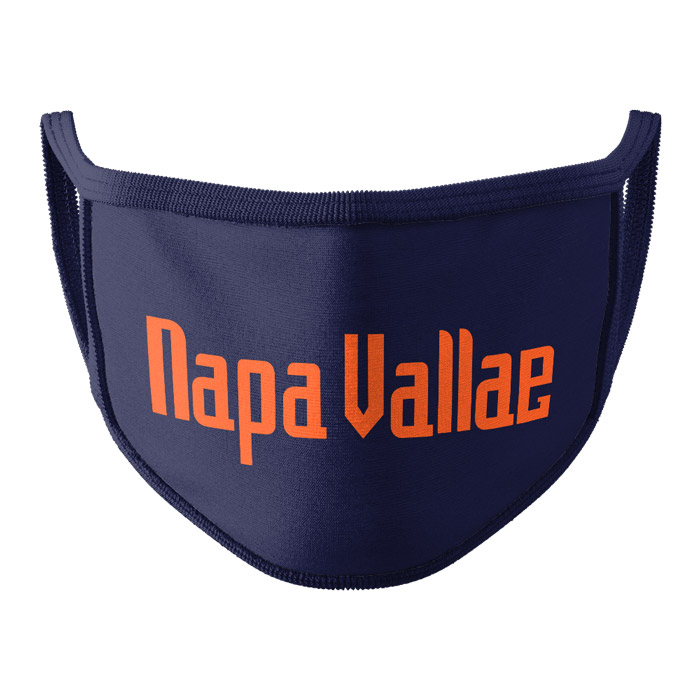 Napa Vallae (Navy & Orange) - Face Mask