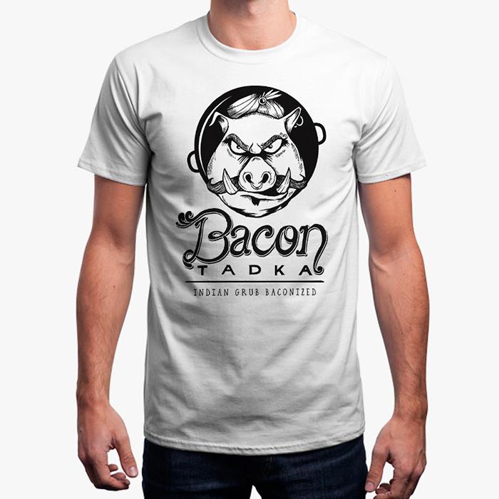 Bacon Tadka B&W Logo T-Shirt