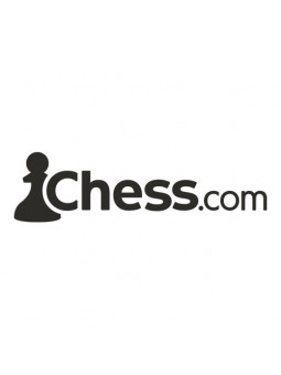 Chess.com Dark Logo (White) - T-shirt
