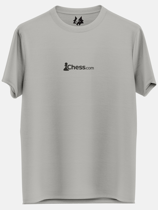 Chess.com Dark Logo (Grey) - T-shirt