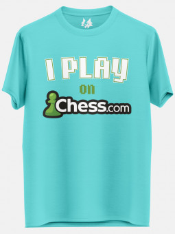 I Play On Chess.com (Light Blue) - T-shirt