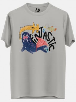 Fintastic (Grey) - T-shirt