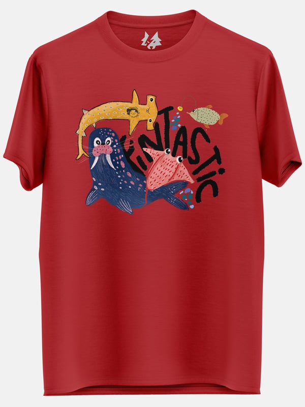 Fintastic (Red) - T-shirt