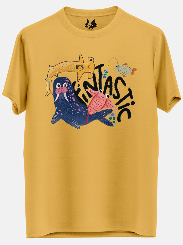 Fintastic (Yellow) - T-shirt