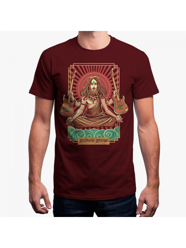 Guthrie Govan India Tour T-shirt (Maroon - Limited Edition)