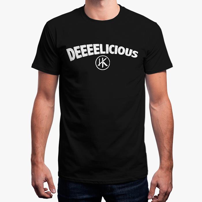 Deeeelicious (Black) - Men's T-Shirt