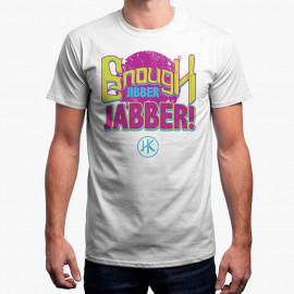 Enough Jibber Jabber (White) - Men's T-Shirt