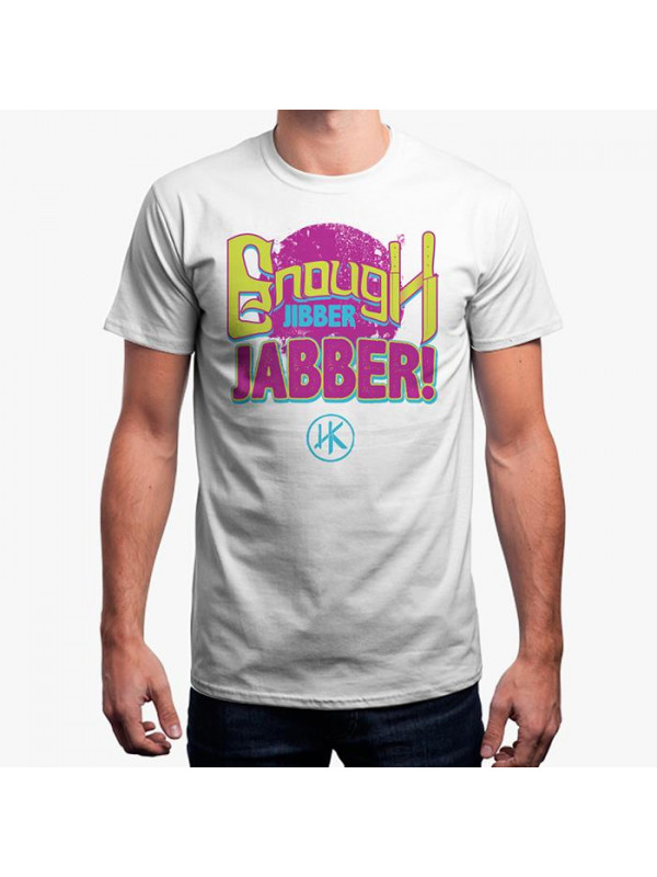 Enough Jibber Jabber (White) - Men's T-Shirt