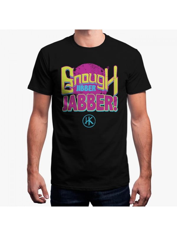 Enough Jibber Jabber (Black) - Men's T-Shirt