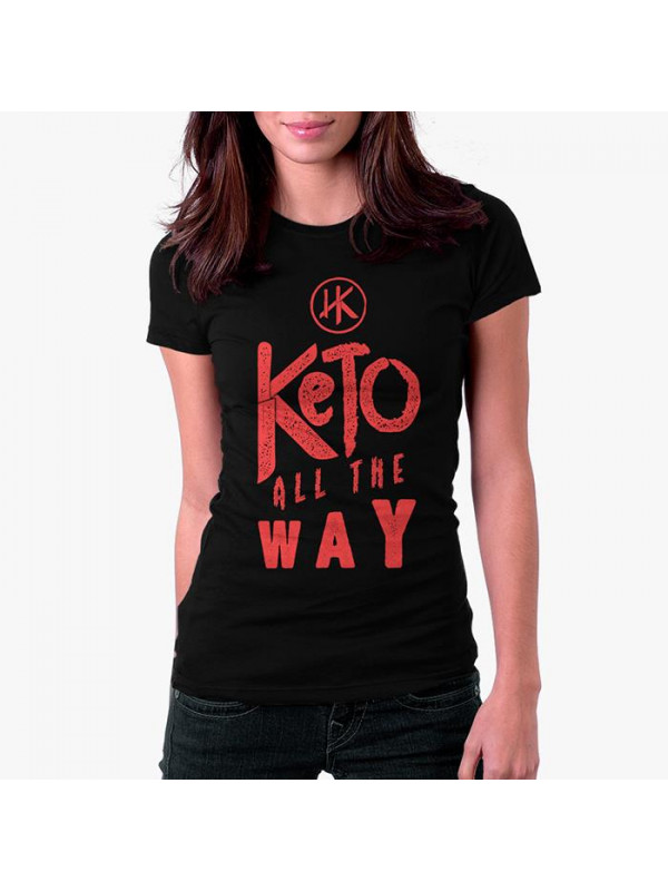 Keto All The Way (Black) - Women's T-Shirt