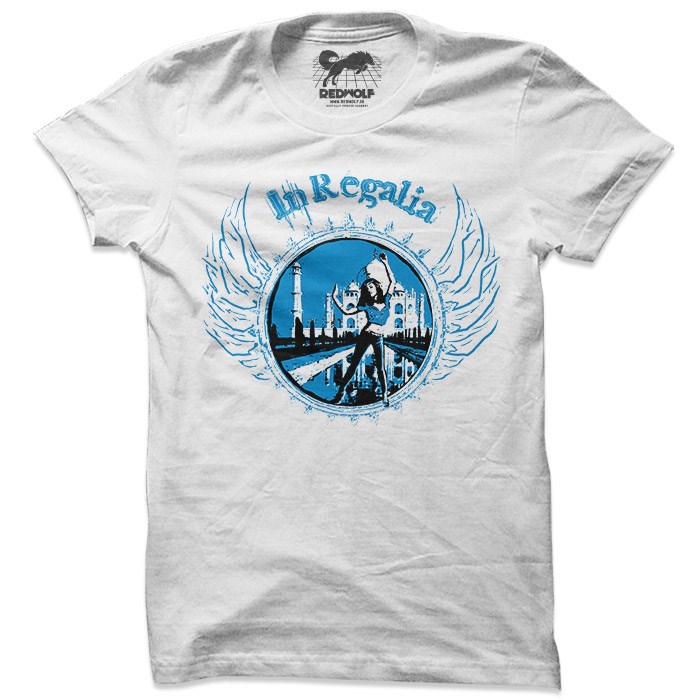 Taj Dancing Girl (White & Blue) - T-shirt
