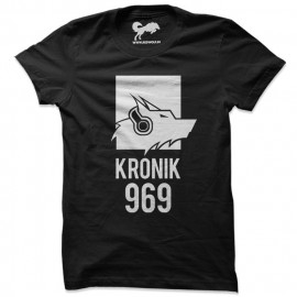 Kronik 969 (Wolf Music) - Black T-shirt [Pre-order - Ships 15th December 2018] 