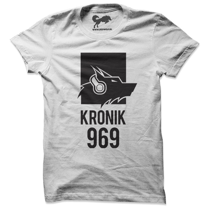Kronik 969 (Wolf Music) - White T-shirt [Pre-order - Ships 15th December 2018] 