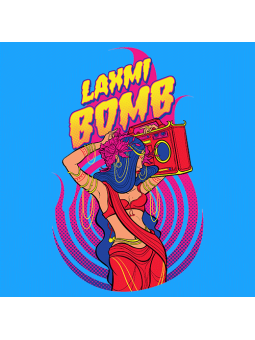 Laxmi Bomb 'Crackers' - Blue T-shirt