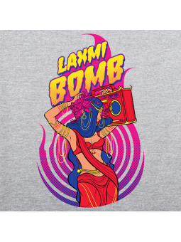 Laxmi Bomb 'Crackers' - Heather Grey T-shirt