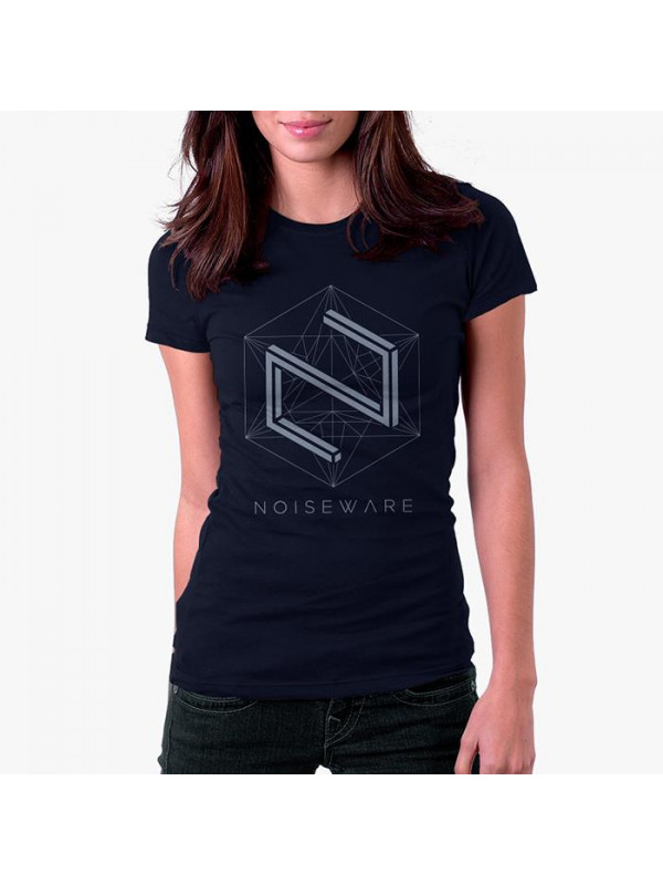 Noiseware: Parallax - Navy Blue Womens T-shirt [Pre order - Ships 7th February 2018]