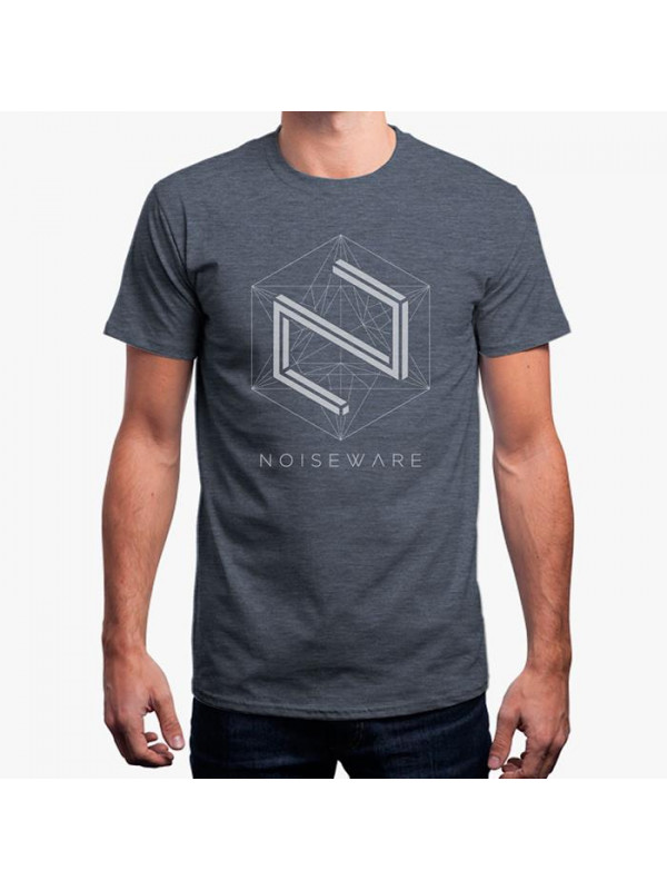 Noiseware: Parallax - Navy Melange T-shirt [Pre order - Ships 7th February 2018]