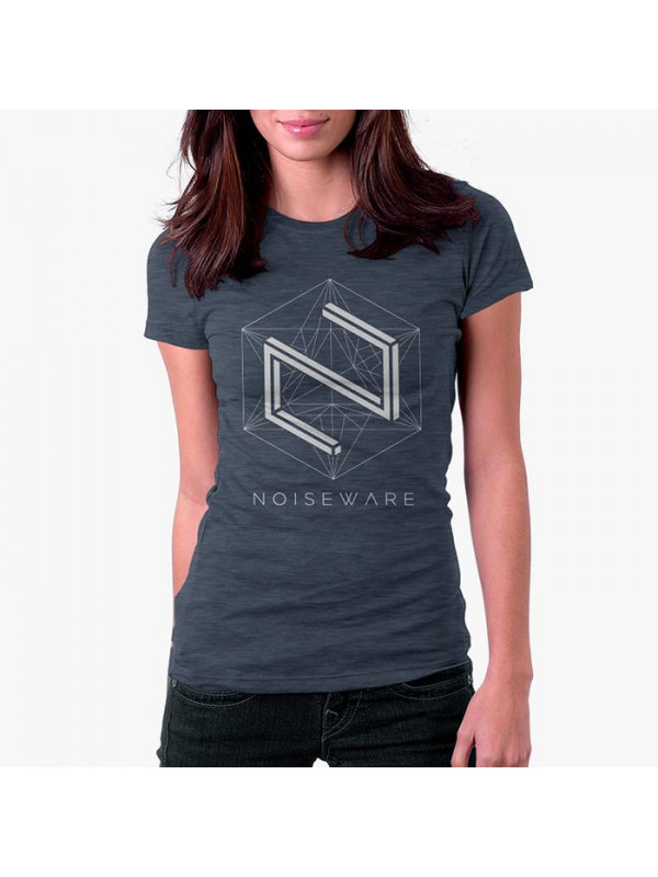 Noiseware: Parallax - Navy Melange Womens T-shirt [Pre order - Ships 7th February 2018]
