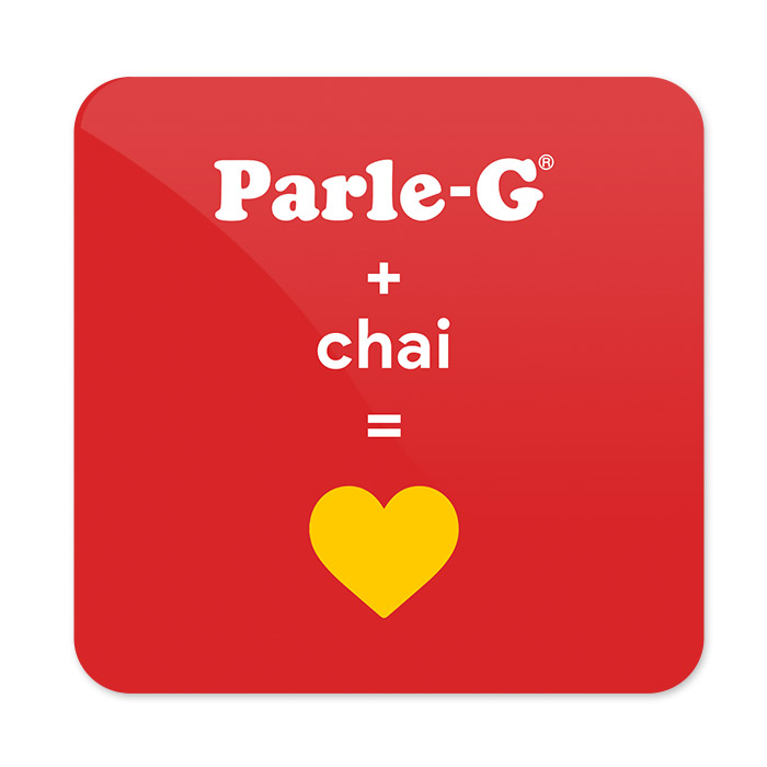 Parle-G + Chai Love - Coaster