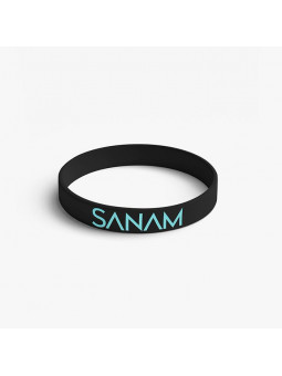 Sanam: Logo - Black Reversible Wristband [Pre-order - Ships 24th January 2018]