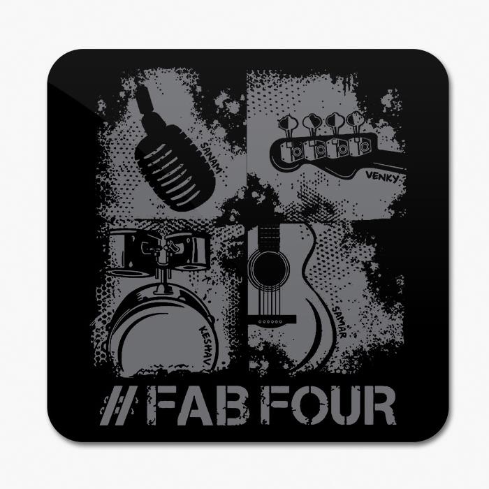 Sanam: #FabFour Instruments - Coaster [Pre-order - Ships 24th January 2018]