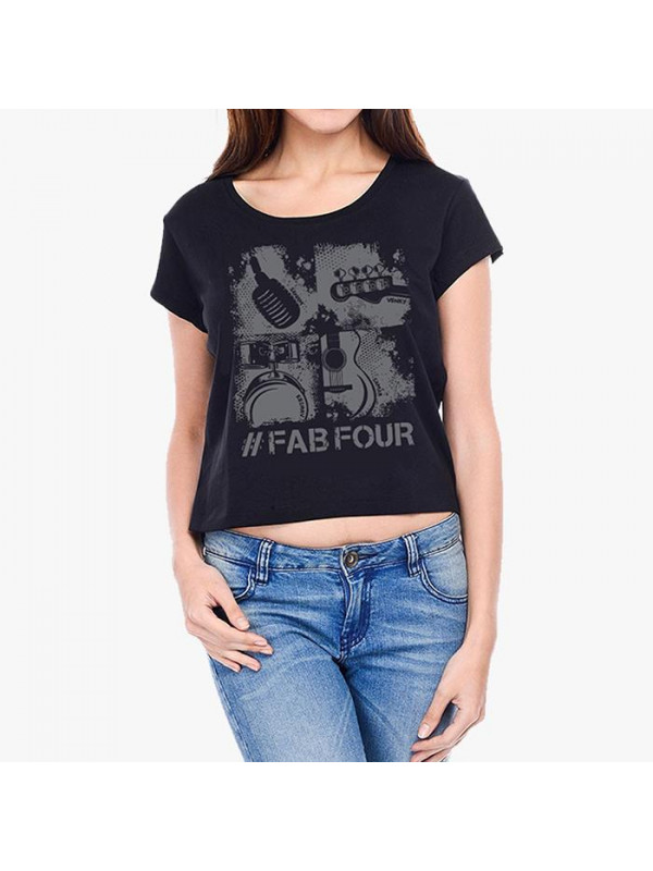 Sanam: #FabFour Intruments Crop Top [Pre-order - Ships 29th January 2018]