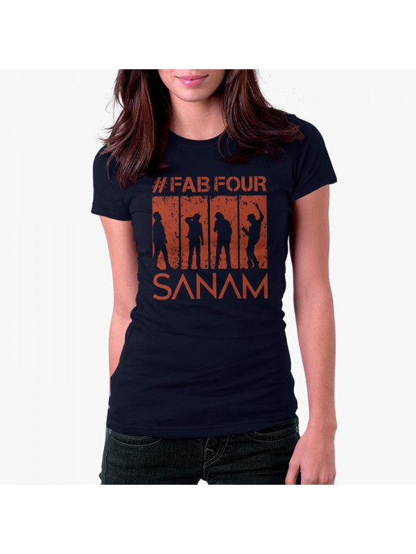 Sanam: #FabFour Silhouette - Women's T-shirt [Pre-order - Ships 29th January 2018]