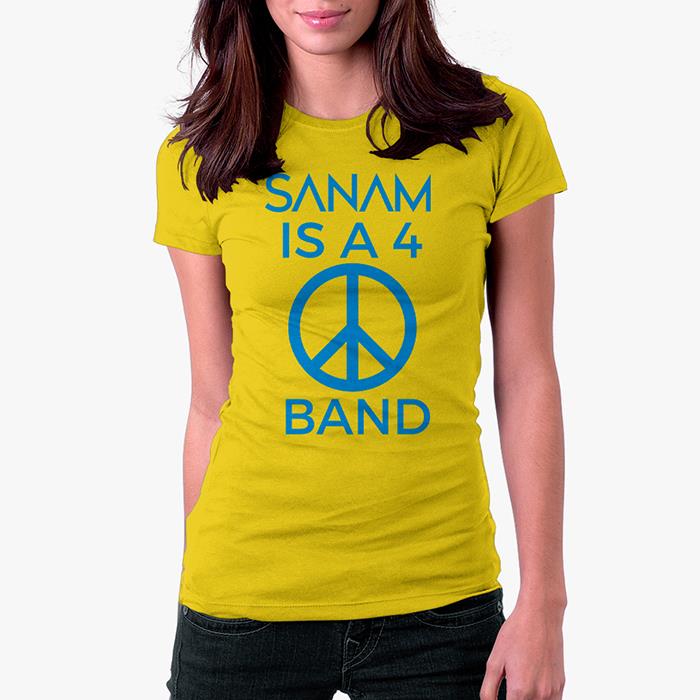 Sanam Is A 4 Peace Band - Women's T-shirt [Pre-order - Ships 29th January 2018]