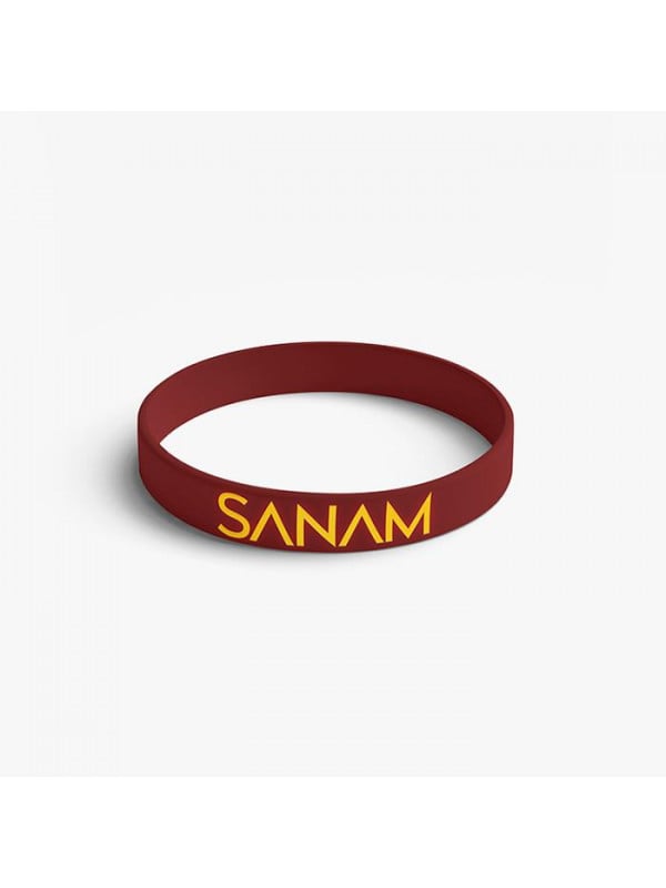 Sanam: Logo - Maroon Reversible Wristband [Pre-order - Ships 24th January 2018]